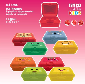 Portamerenda in plastica Tinta Unita Kids